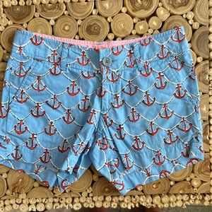Lilly Pulitzer Anchors Away Callahan Shorts Size 00 EUC
